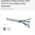 Instalační kabel CAT6 FTP PVC