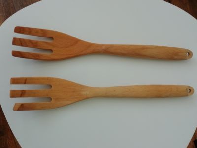 Dřevěné vidličky na salát 