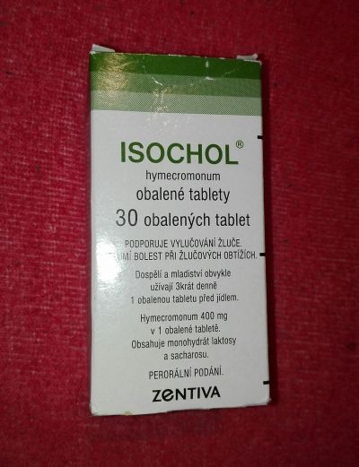 Tablety Isochol, na žlučník