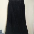 Černá manšestráková sukně (vel L)