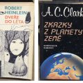 Starší sci-fi knihy (hlavně A. C. Clarke)