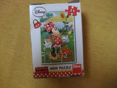 nové minipuzzle minnie mouse 4+, 54 dílků