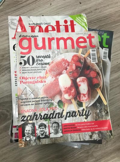 Časopisy Gurmet a Apetit