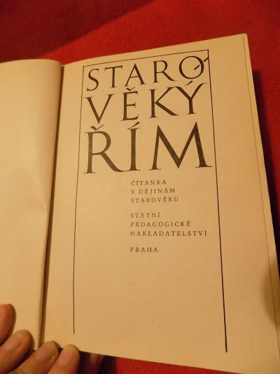 Kniha - Starověký Řím: čítanka k dějinám starověku