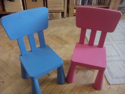 Dětské plastové židličky IKEA