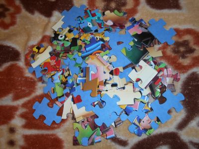 Puzzle bez krabice - Bořek stavitel