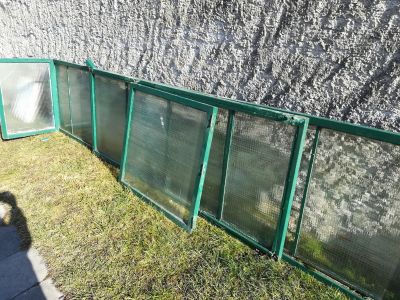 Drátovana skla (na pařník, volieru) cca 5x 120x120cm