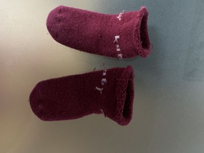 Červené mimi ponožky
