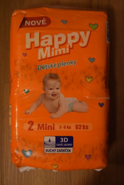 Pleny Happy Mimi 2 mini / 3-6kg, 62ks