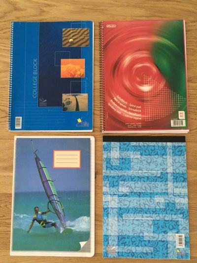 Zošity a zápisníky - rôzne typy