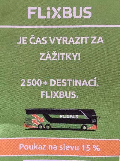 Slevový kupon Flixbus