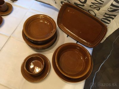 Staré retro talíře KERA VITRAL