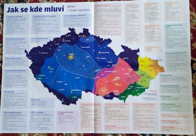 Mapa nářečí + česká pravidla