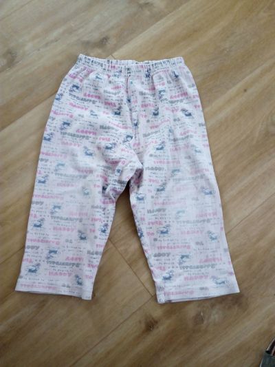 Růžové pyžamkové kalhoty – uvedeno 98/104