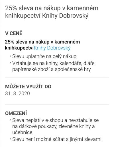 25%sleva do Knihy Dobrovsky