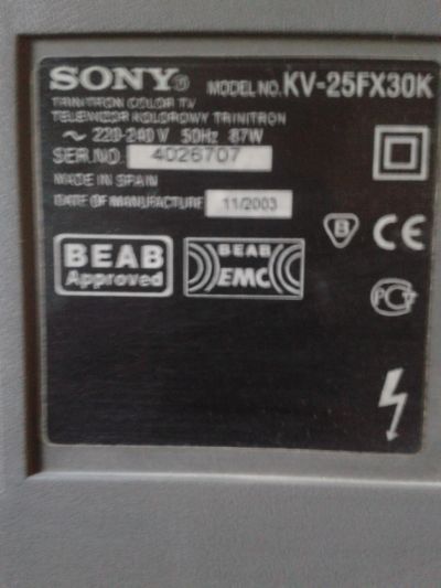 Starý televizor Sony