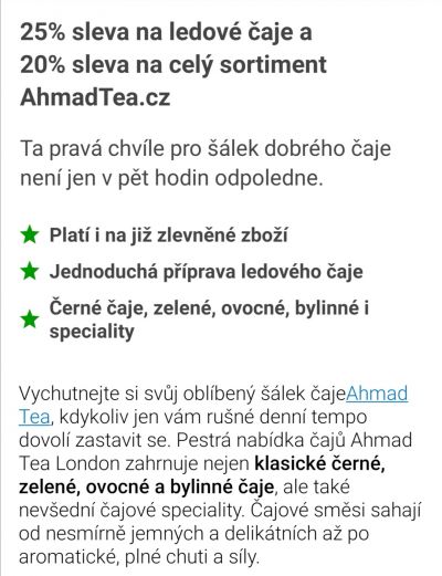 Ahmad Tea sleva 20-25%(c.5)