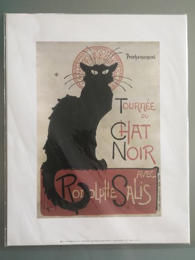 Plakát Černá kočka Le Chat Noir R. Salis kabaret NOVÝ