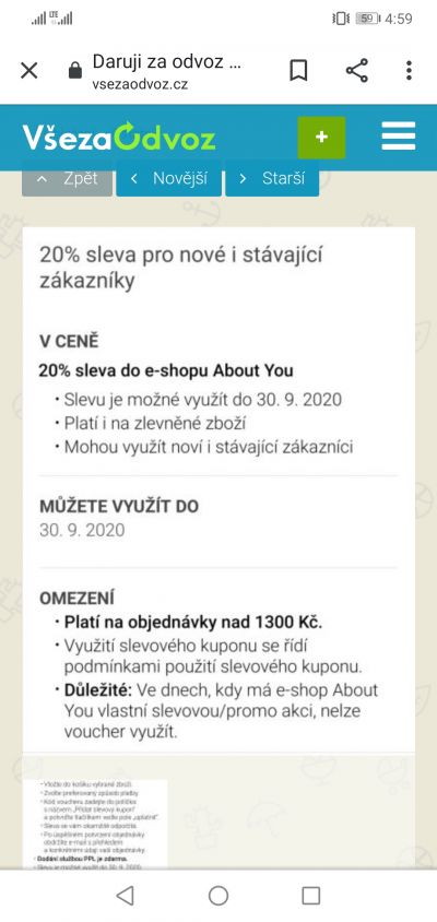 Aboutyou.cz 20% sleva