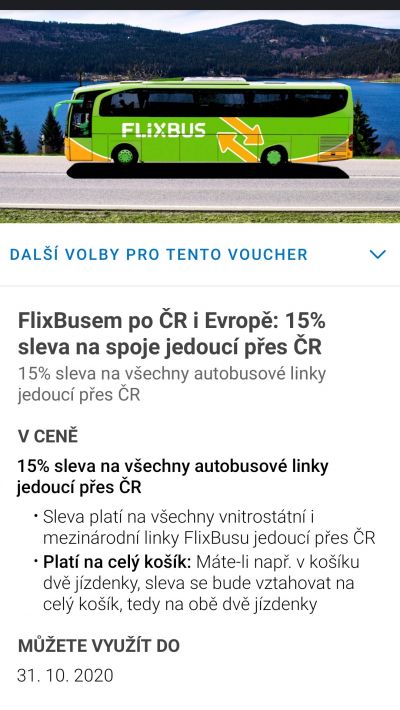 Sleva Flixbus 15%