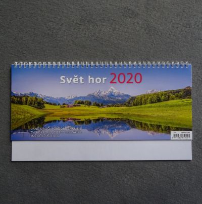 Stolní kalendář SVĚT HOR 2020