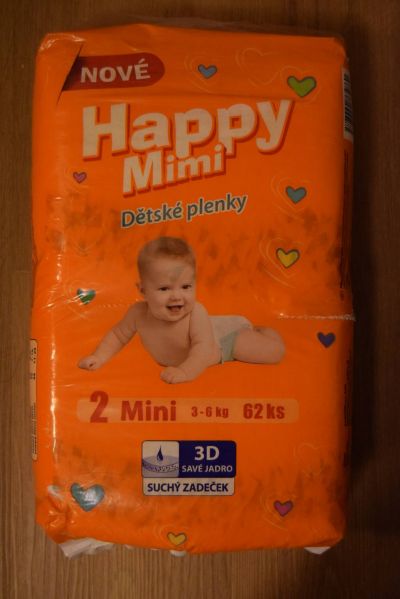 PLENY HAPPY MIMI 2 MINI / 3-6KG, 62KS