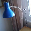 Retro kovová lampa – modrá