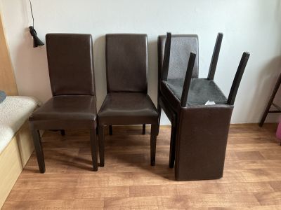 Koženkové židle 4ks