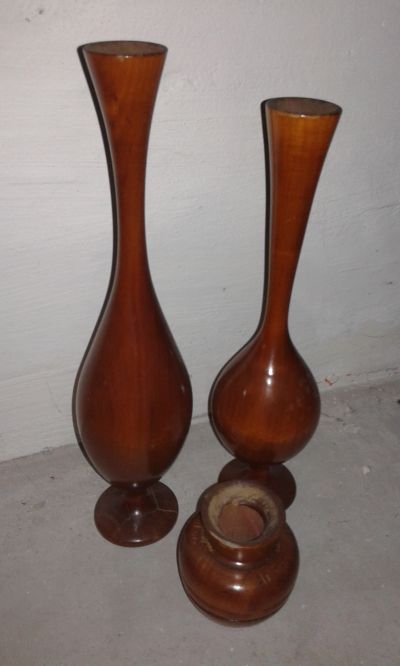 Dřevěné vázy