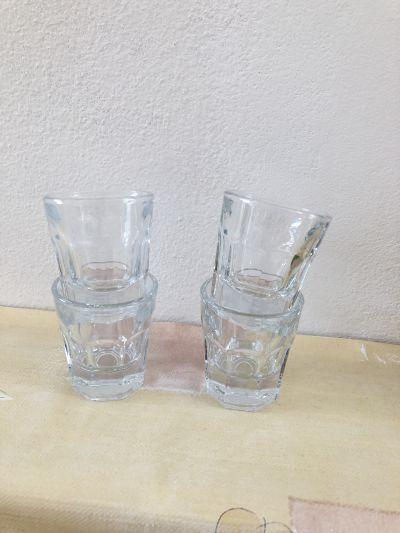 4x panákové skleničky