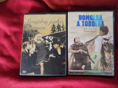 DVD Svatba jako řemen; Homolka a Tobolka (rozpitý obal)