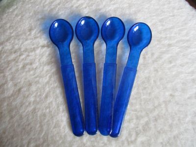 Plastové lžičky modré