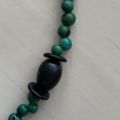Zeleno-černý náhrdelník