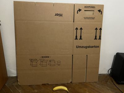 5x Skládací kartonové krabice na stěhování - Velké