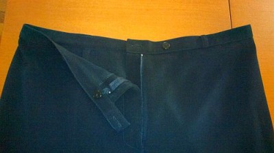 Dámské černé kalhoty bez puků
