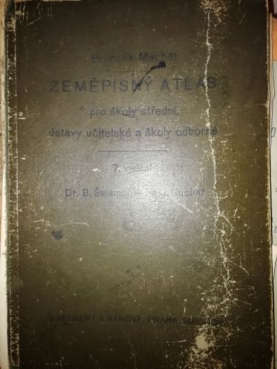 Starý zeměpisný atlas světa 1938