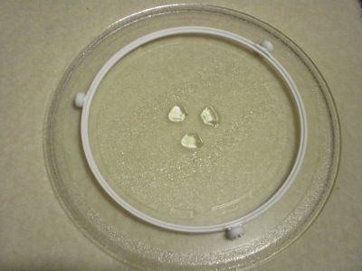 Skleněný talíř do mikrovlnky průměr 25,5 cm
