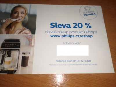 sleva 20% na nákup produktů philips