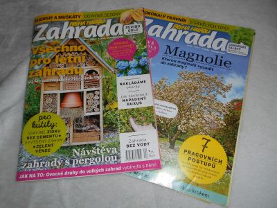 2 časopisy Zahrada