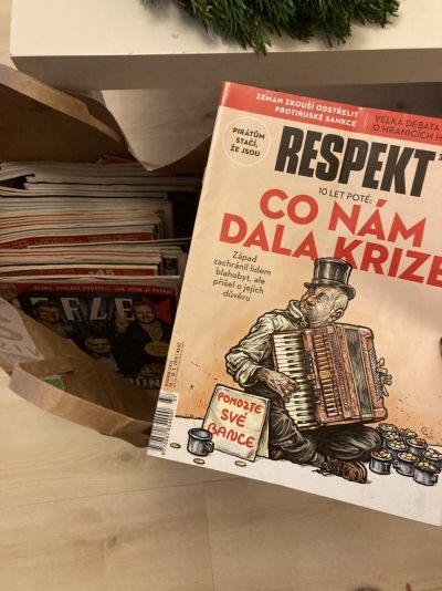 Časopisy Respekt a dalsi