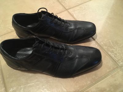 Pánské kožené boty Bugatti - velikost 42, černé