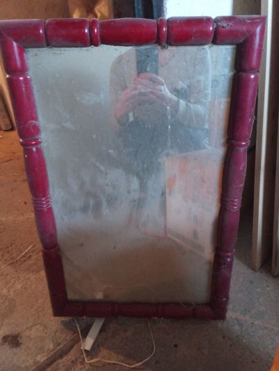 Zrcadlo dreveny ram 65x 42 cm