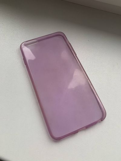 Světle růžový gumový obal na iPhone 6 plus / 6S plus