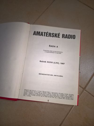 Amatérské radio 1987