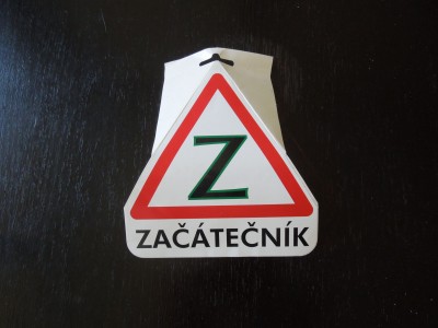 Samolepka začátečník