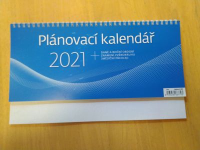 Stolní plánovací kalendář