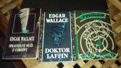 3x kniha Edgar Wallace