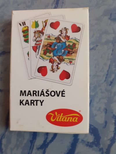 karty, mariášové, je to reklamní Vitana