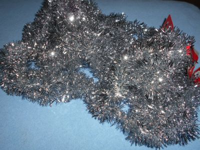 Vánoční řetězy stříbrné 3 kusy III.