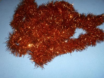 2 nové vánoční řetězy oranžovozlaté